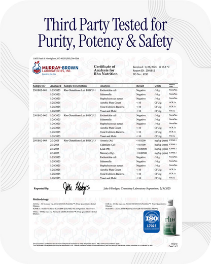 Rho Nutrition Liposomal Glutathione